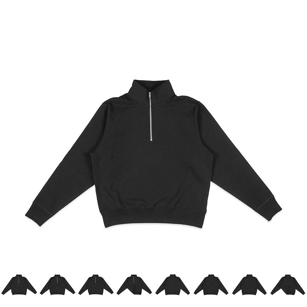 House Of Blanks 4007 Quarter Zip Sweatshirt