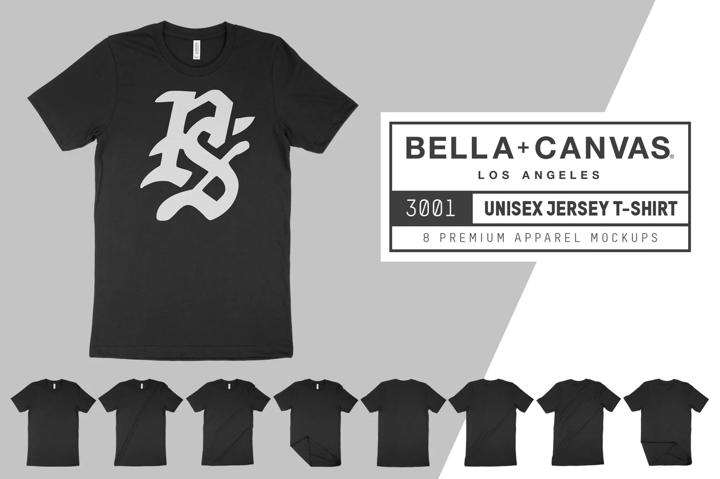 Bella + Canvas 3001 T-Shirt Mockups