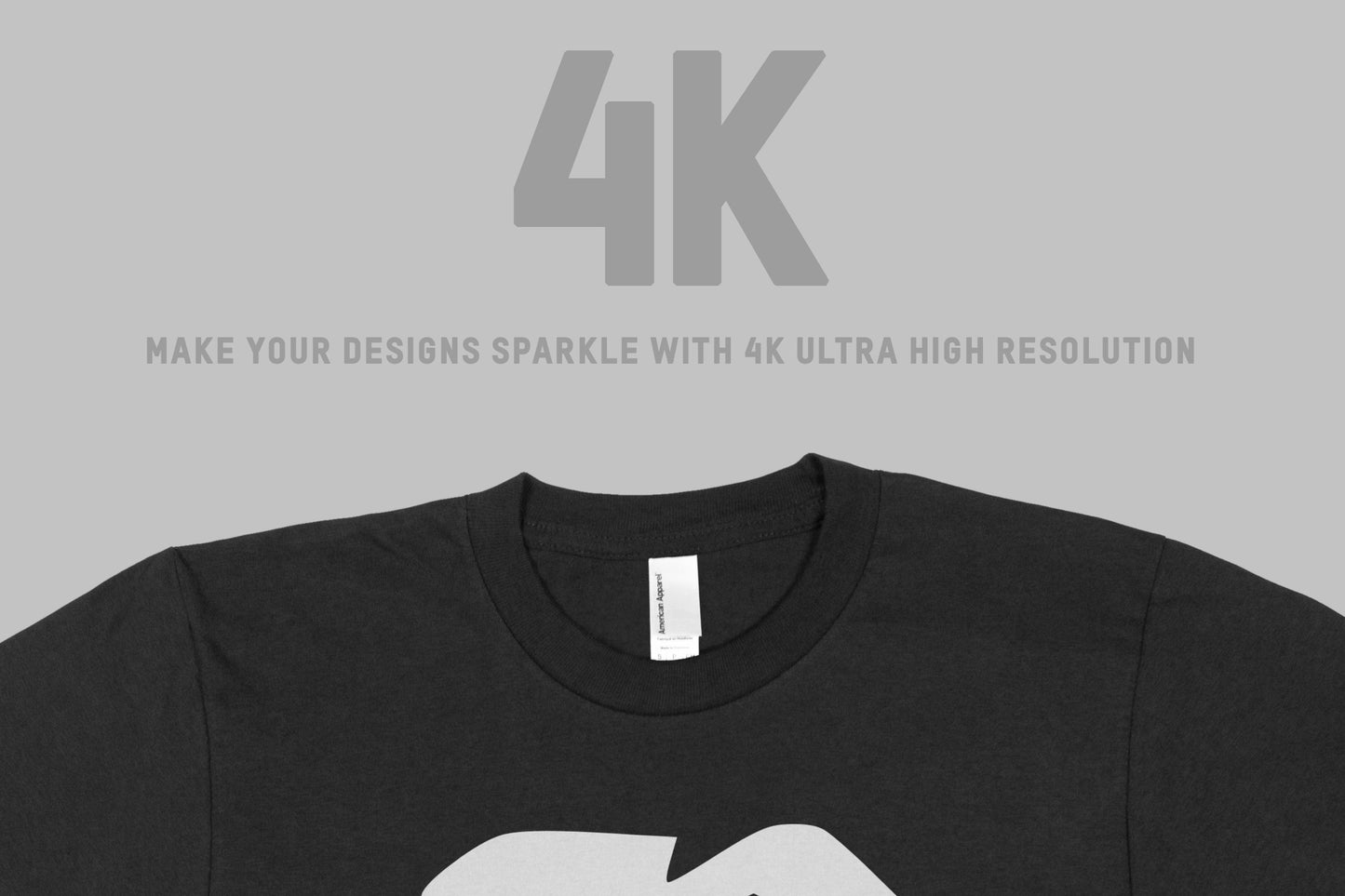 American Apparel 2001 Fine Jersey Crewneck T-Shirt Mockups