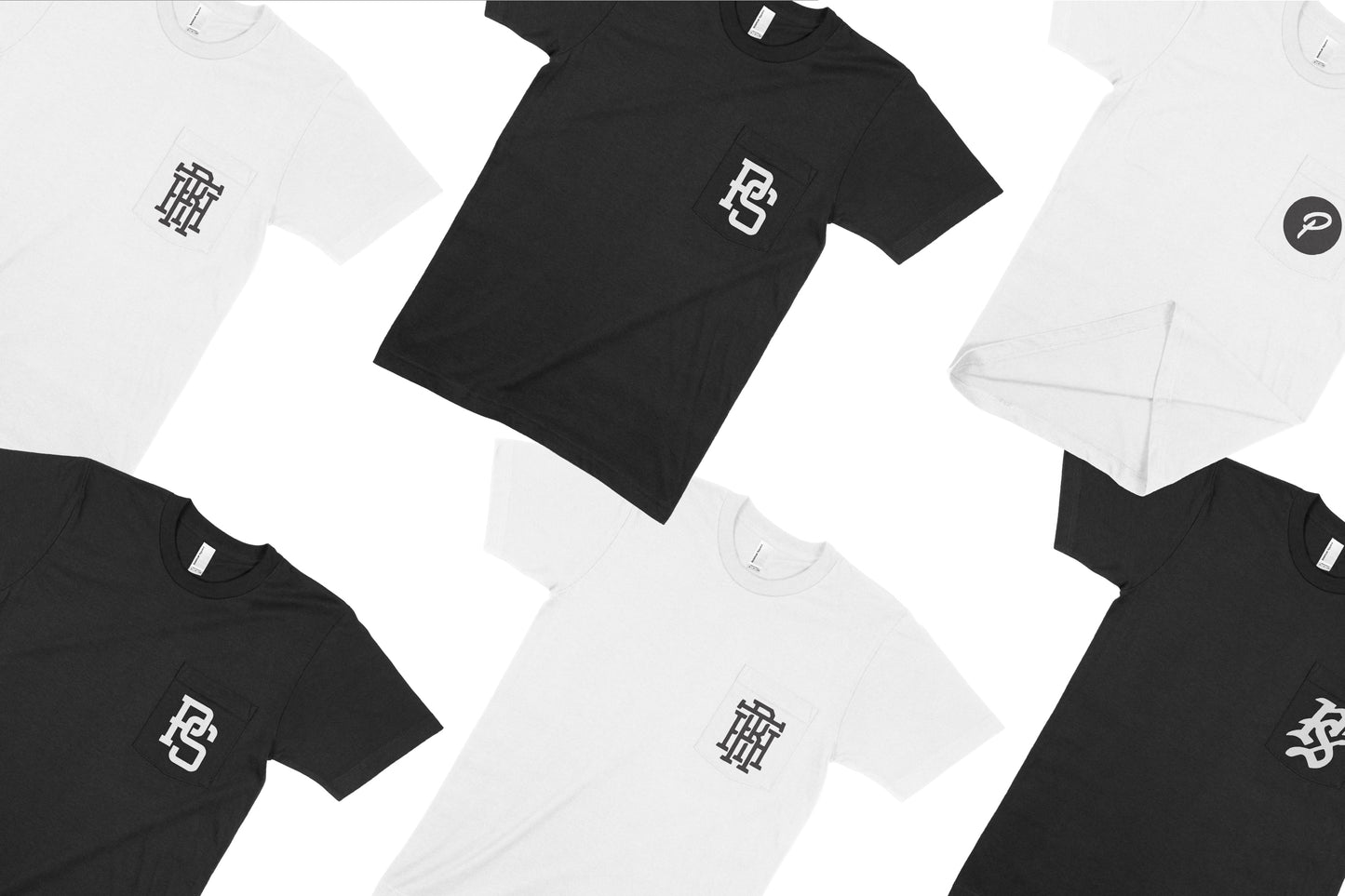 American Apparel 2406 Unisex Fine Jersey Pocket T-Shirt Mockups