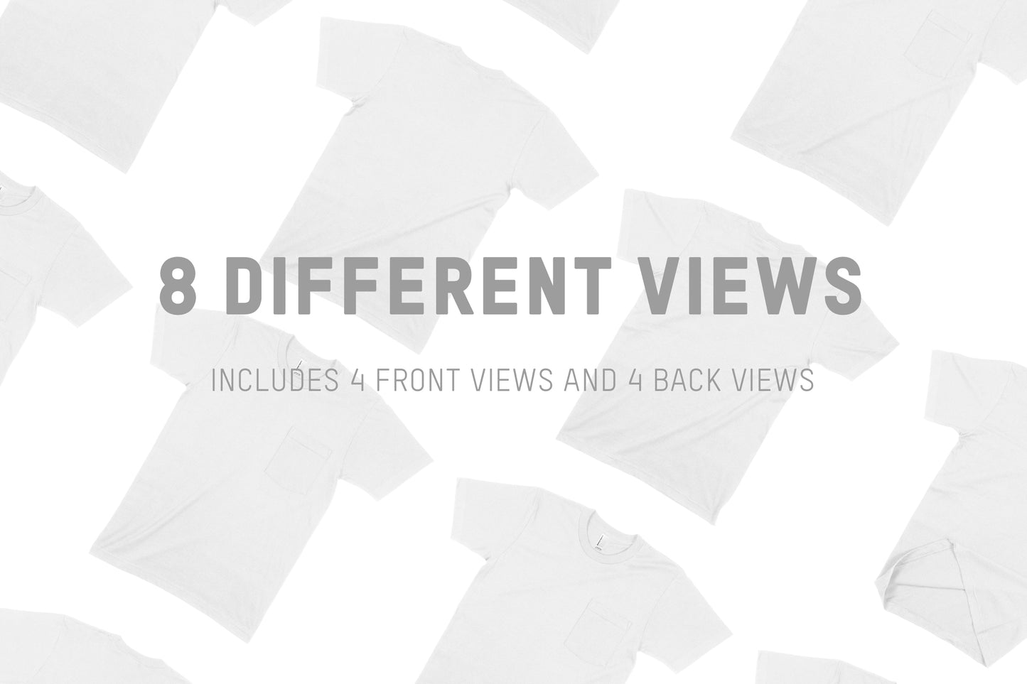 American Apparel 2406 Unisex Fine Jersey Pocket T-Shirt Mockups