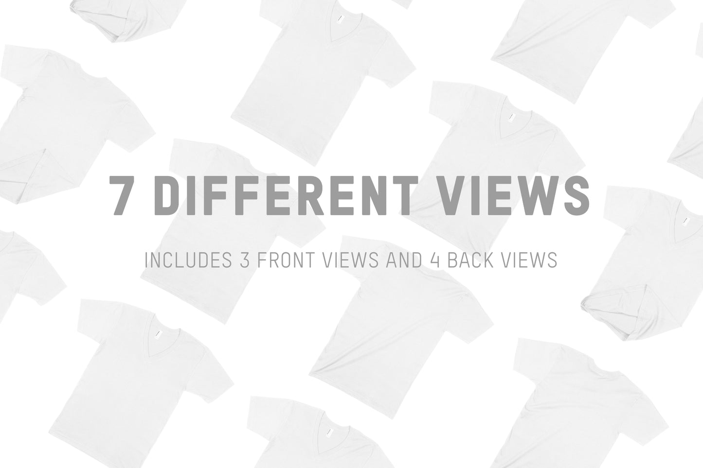American Apparel 2456 Unisex Fine Jersey V-Neck T-Shirt Mockups