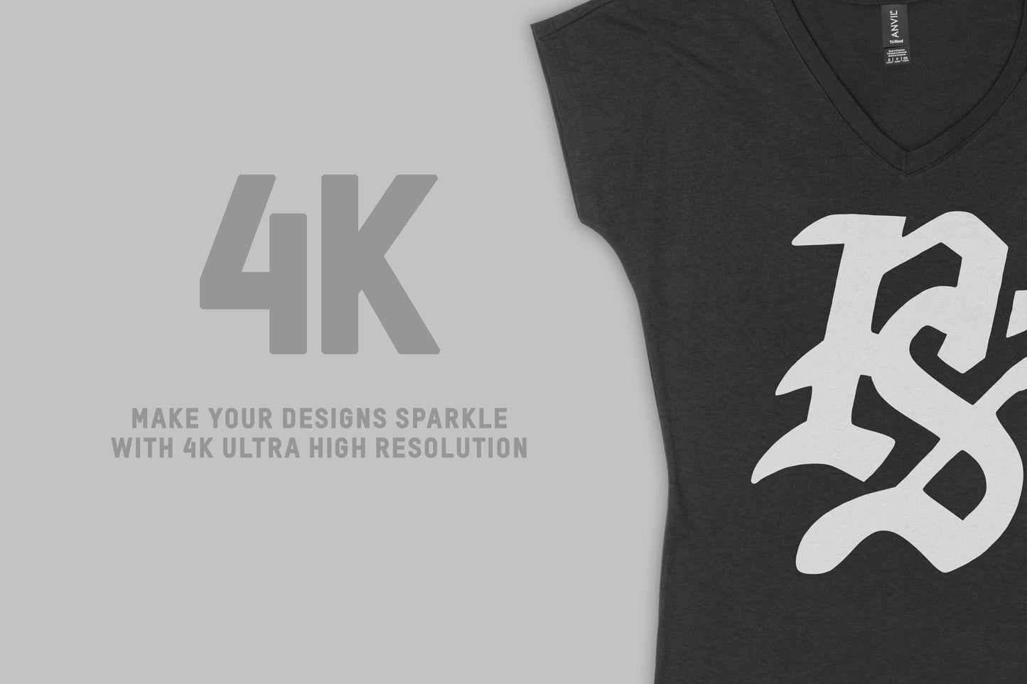Anvil Knitwear 6750VL Women's Tri-Blend V-Neck T-Shirt Mockups