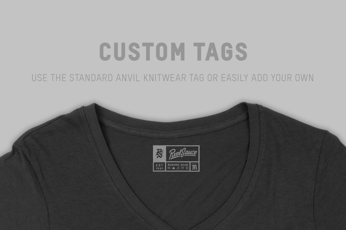 Anvil Knitwear 88VL Women's Lightweight V-Neck T-Shirt Mockups