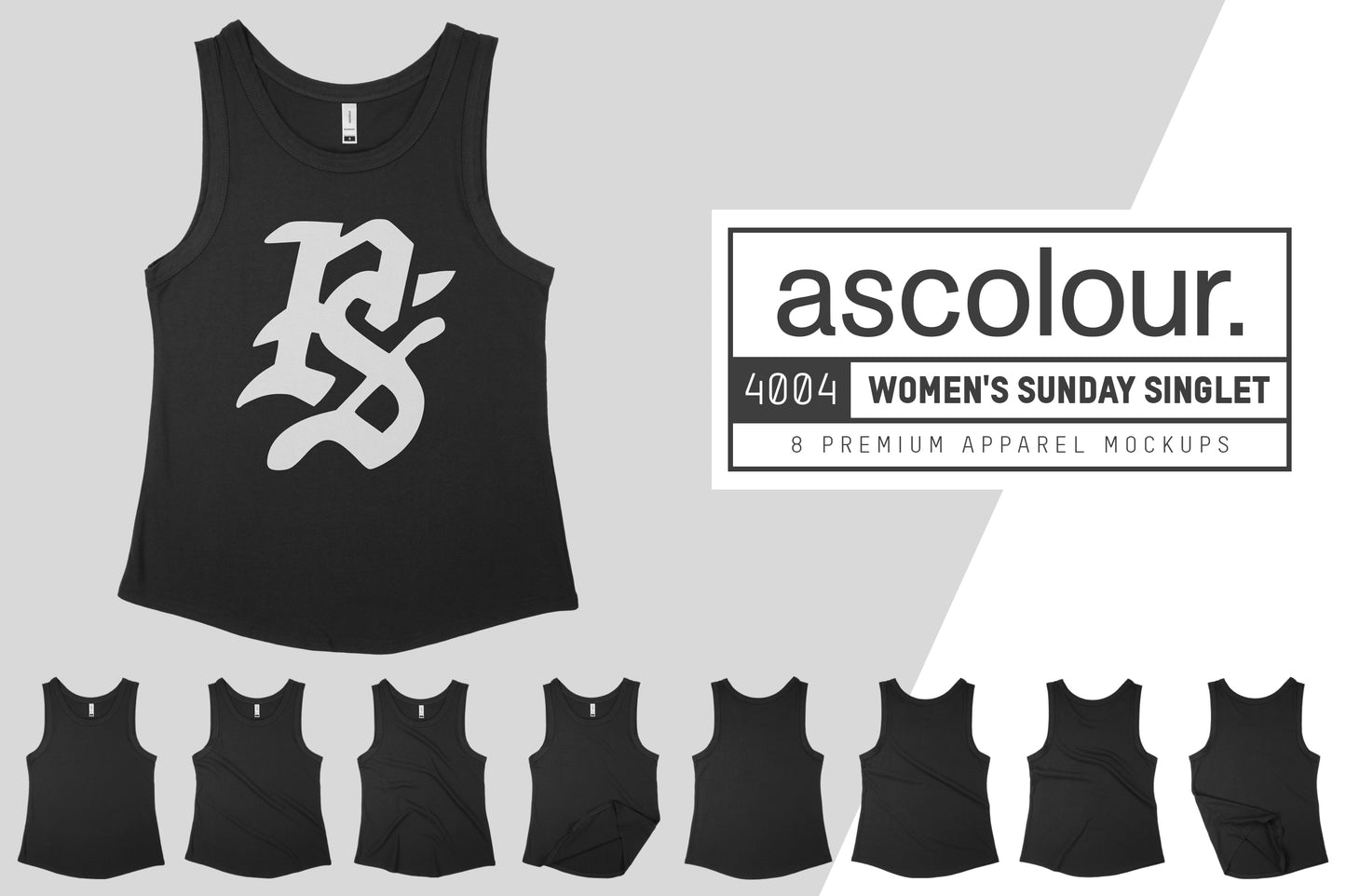 AS Colour 4004 Women's Sunday Singlet Mockups