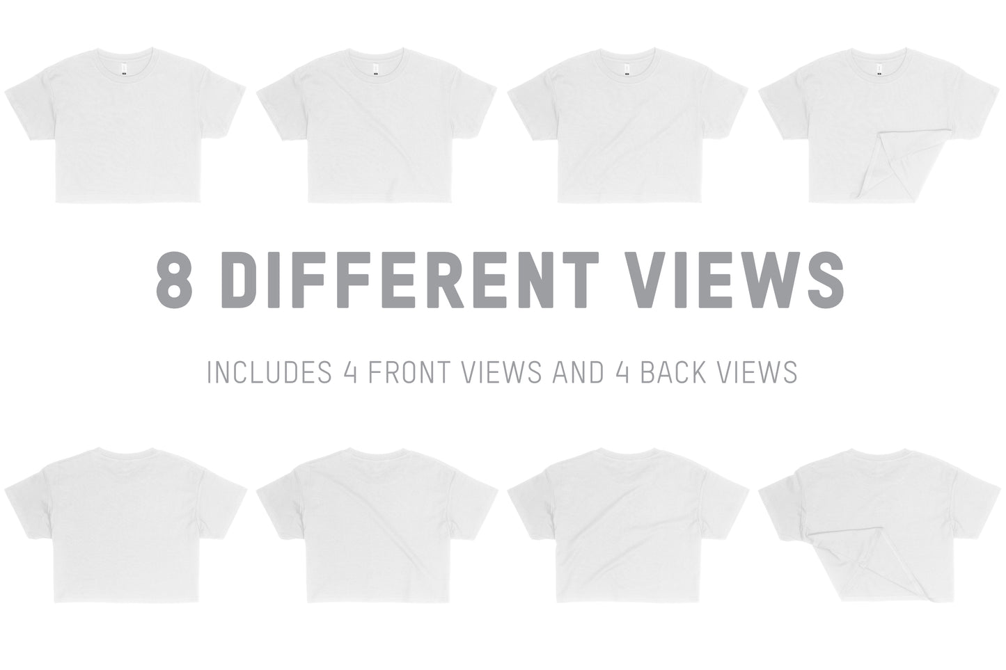 AS Colour 4062 Wo's Crop T-Shirt Mockups