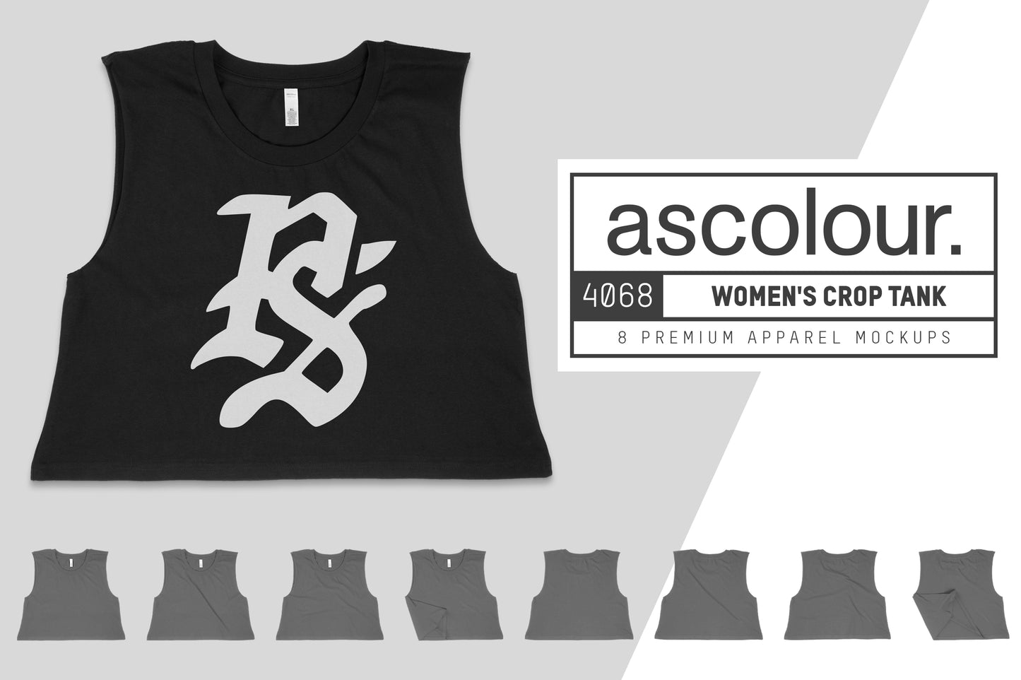 AS Colour 4068 Women's Crop Tank Mockups