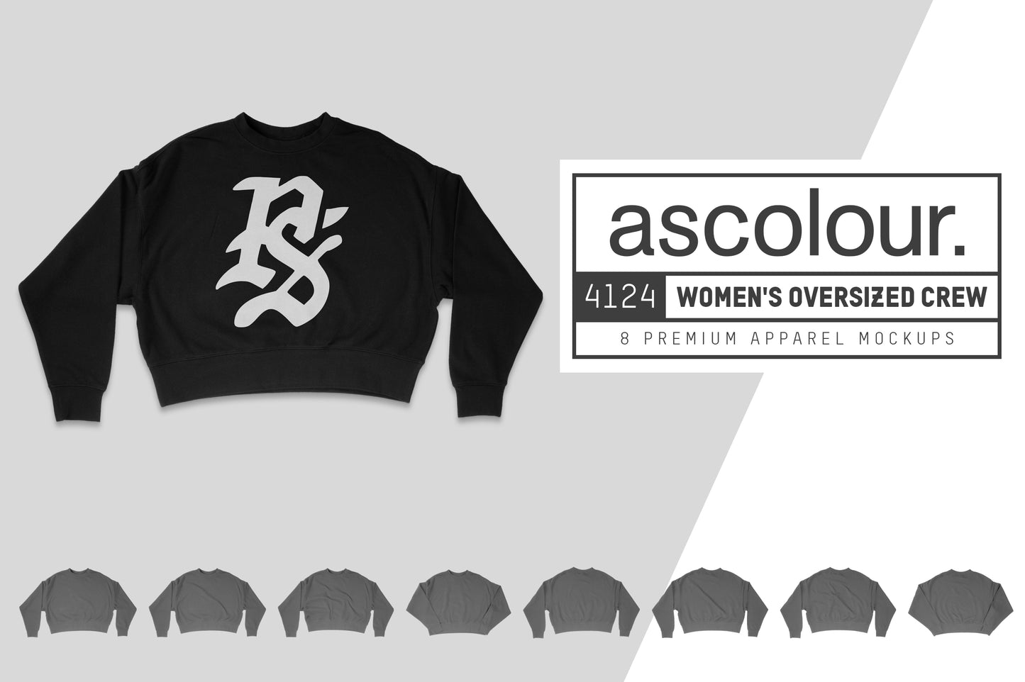 AS Colour 4124 Women's Oversized Crew Mockups