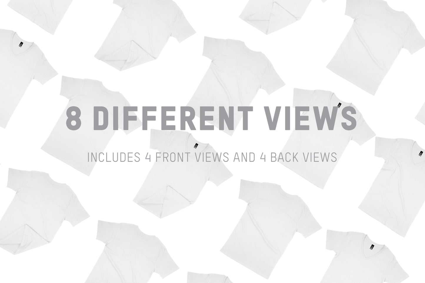 AS Colour 5003 Tarmac V-Neck T-Shirt Mockups