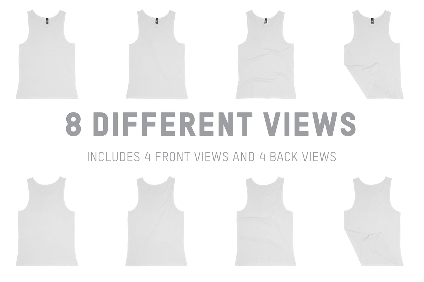 AS Colour 5007 Men's Lowdown Singlet Mockups