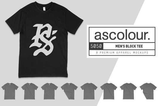 AS Colour 5050 Men's Block Tee Mockups
