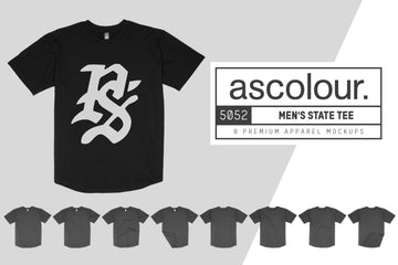 AS Colour 5052 Mens State T-Shirt Mockups