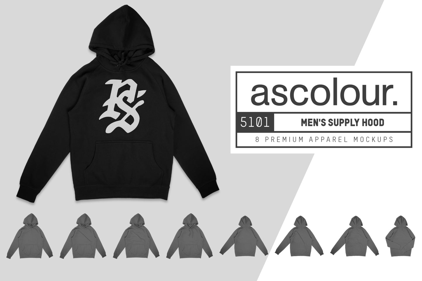 AS Colour 5101 Men's Supply Hood Mockups