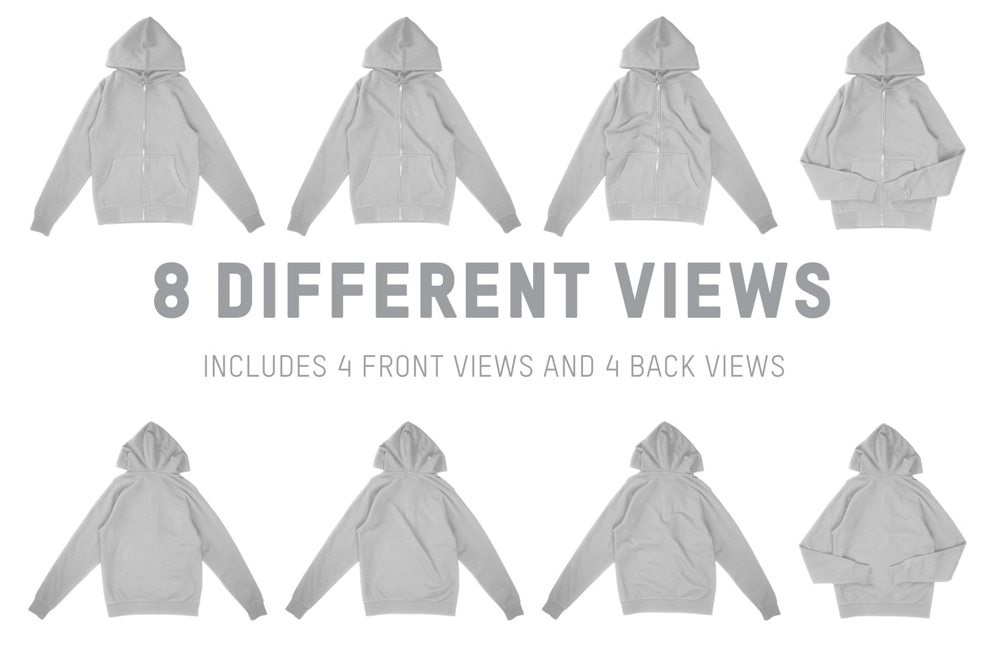 AS Colour 5103 Men's Official Zip Hood Mockups