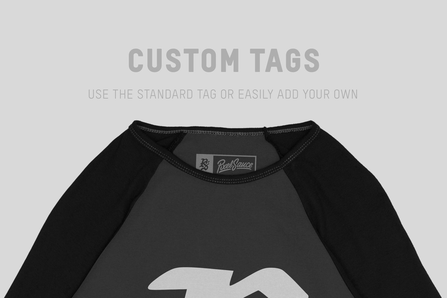 Bella + Canvas 2000 Women's 3/4 Raglan Mockups