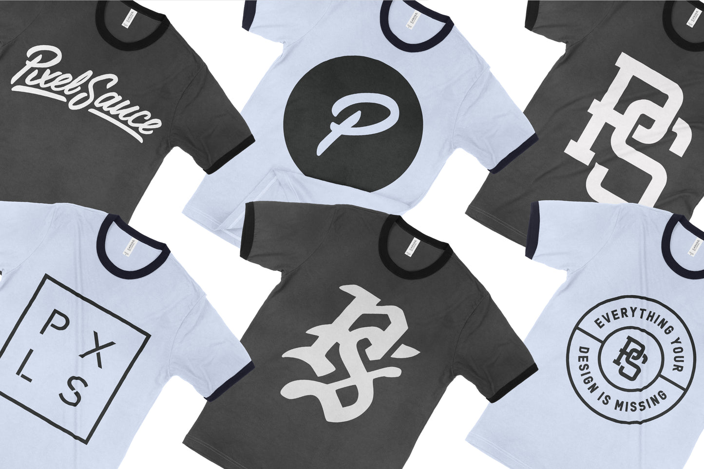 Bella + Canvas 3055 Men's Ringer T-Shirt Mockups