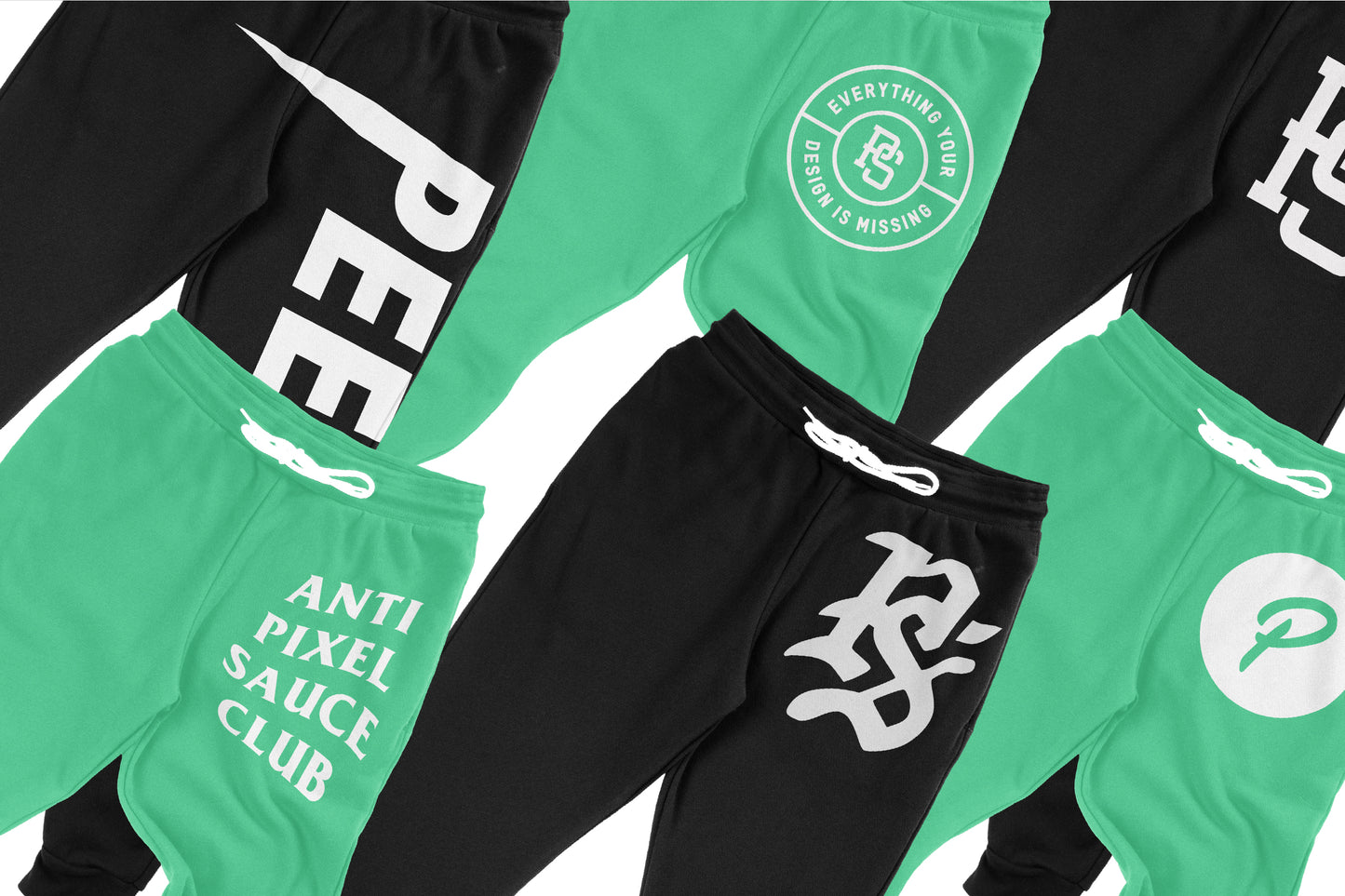 Bella + Canvas 3727 Jogger Sweatpants Mockups