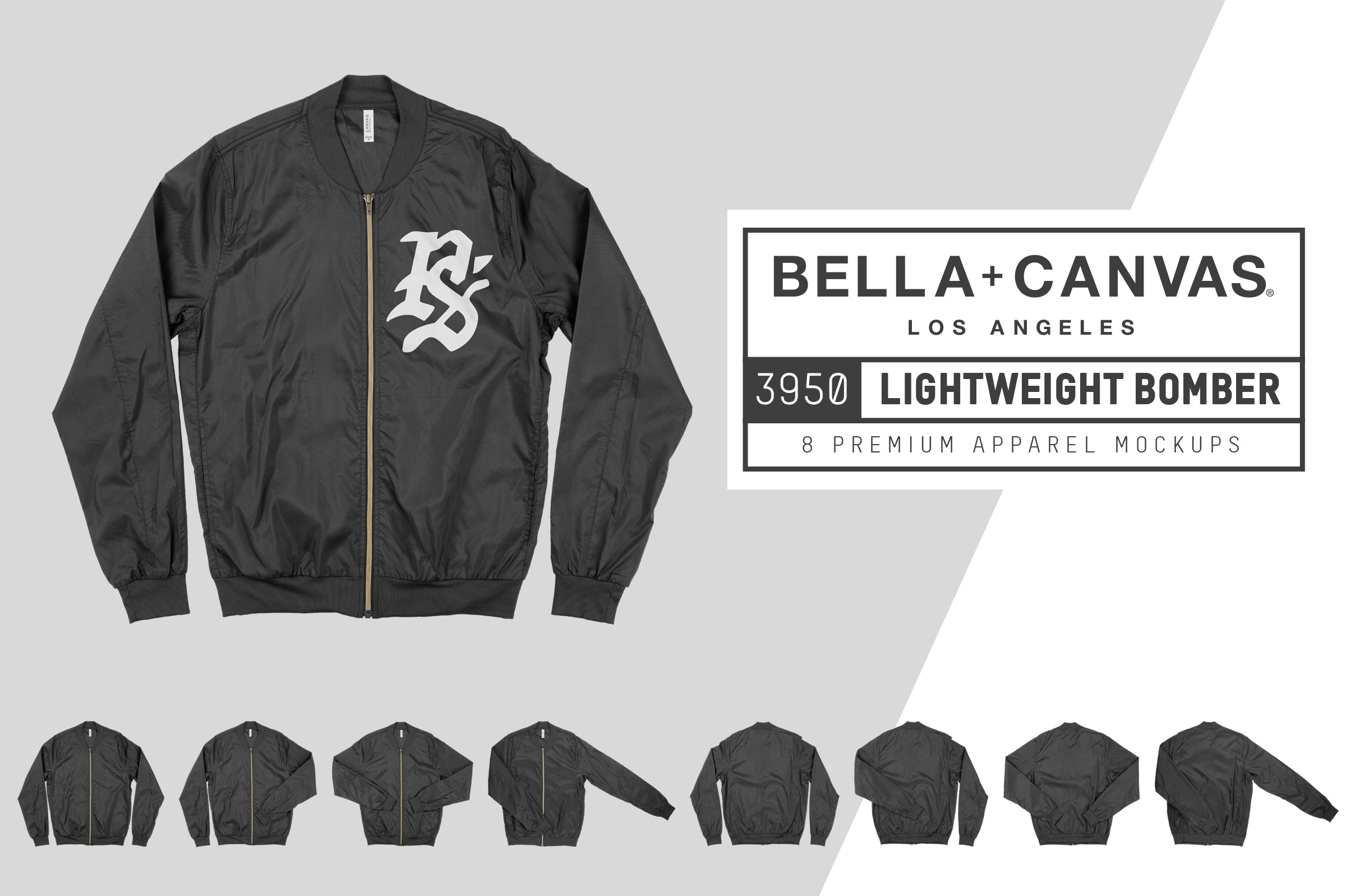 Bella Canvas 3950 Lightweight Bomber Mockups Pixel Sauce