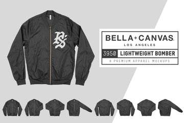 Bella Canvas 3950 Lightweight Bomber Mockups