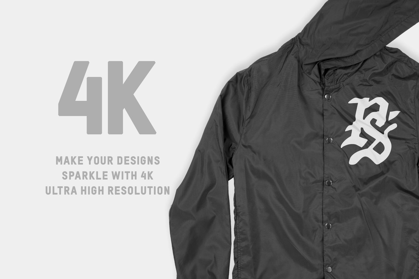 Bella + Canvas 3955 Hooded Coach's Jacket Mockups