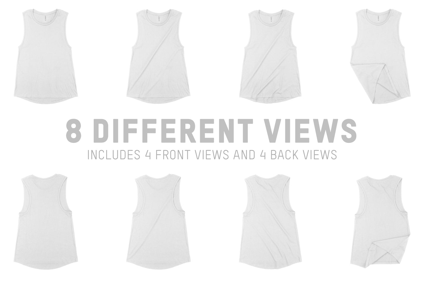 Bella + Canvas 6003 Muscle Tank Mocks Mockups