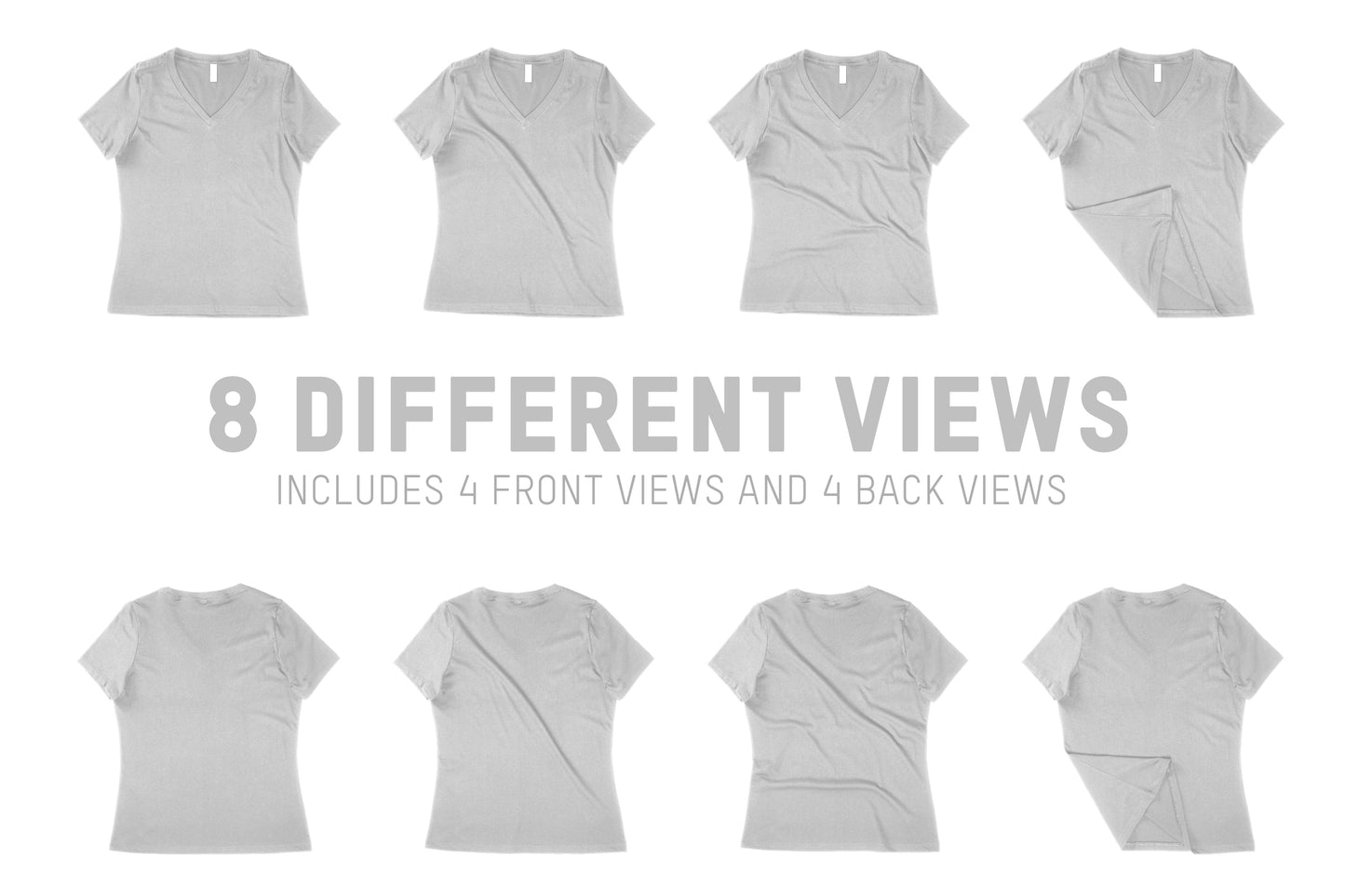 Bella + Canvas 6405 Women's V-Neck Mockups