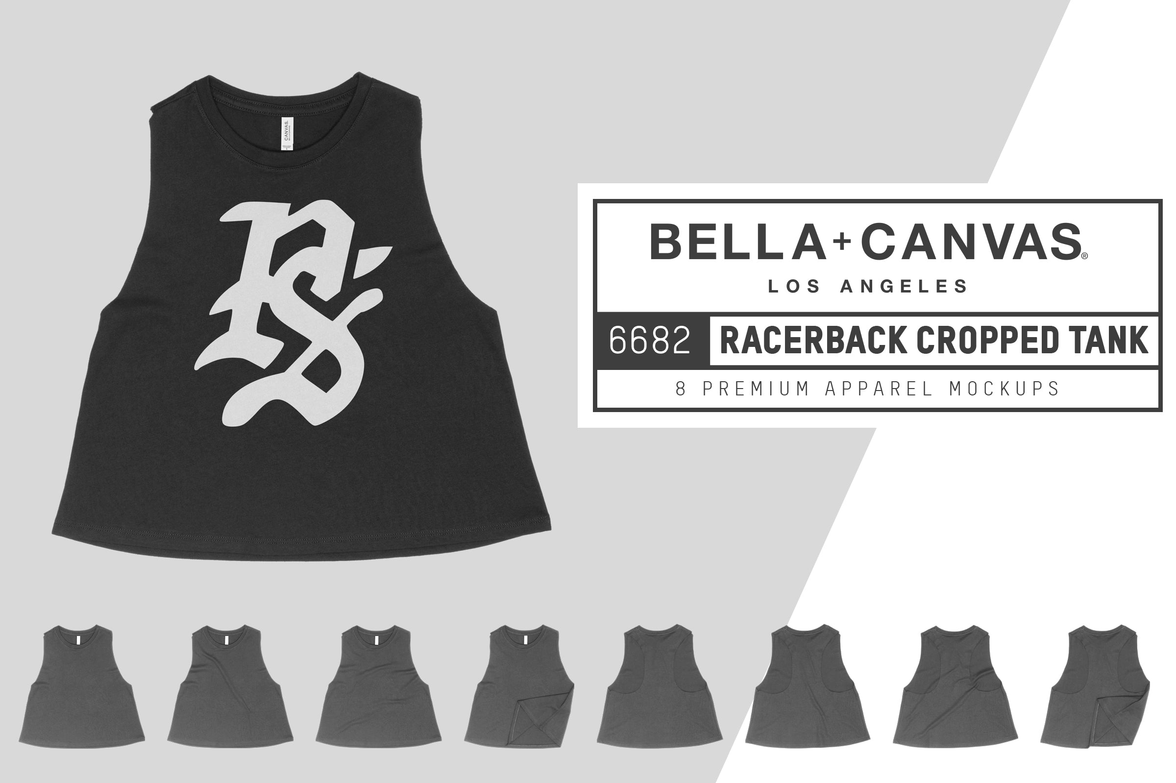 Bella+Canvas 6682 - Ladies Racerback Cropped Tank