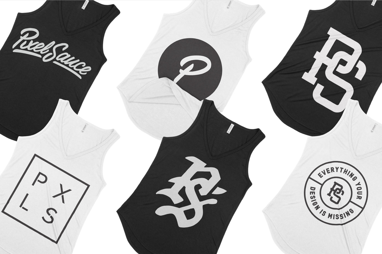 Bella + Canvas 8805 Flowy V-Neck Tank Mockups