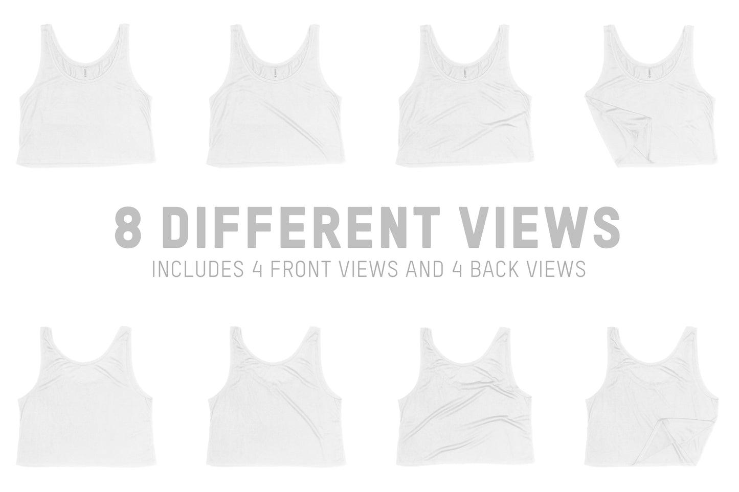 Bella + Canvas 8880 Flowy Boxy Tank Mockups