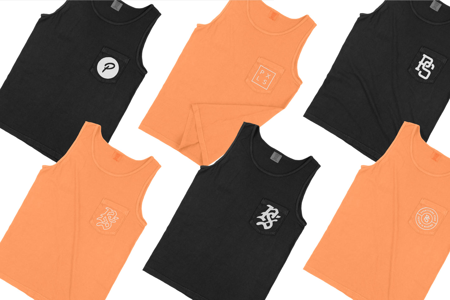 Comfort Colors 9330 Pocket Tank Top Mockups