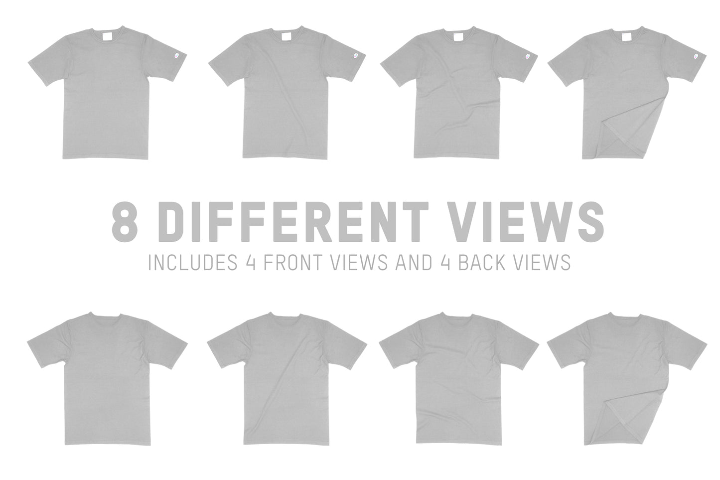 Champion CD100 Garment Dyed T-Shirt Mockups