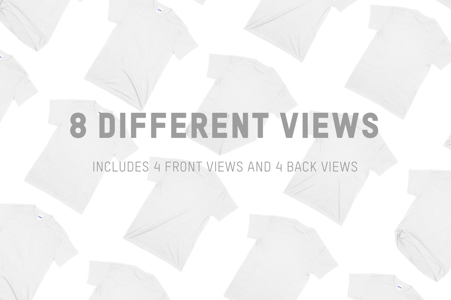 Gildan 8000 Dryblend Adult T-shirt Mockups