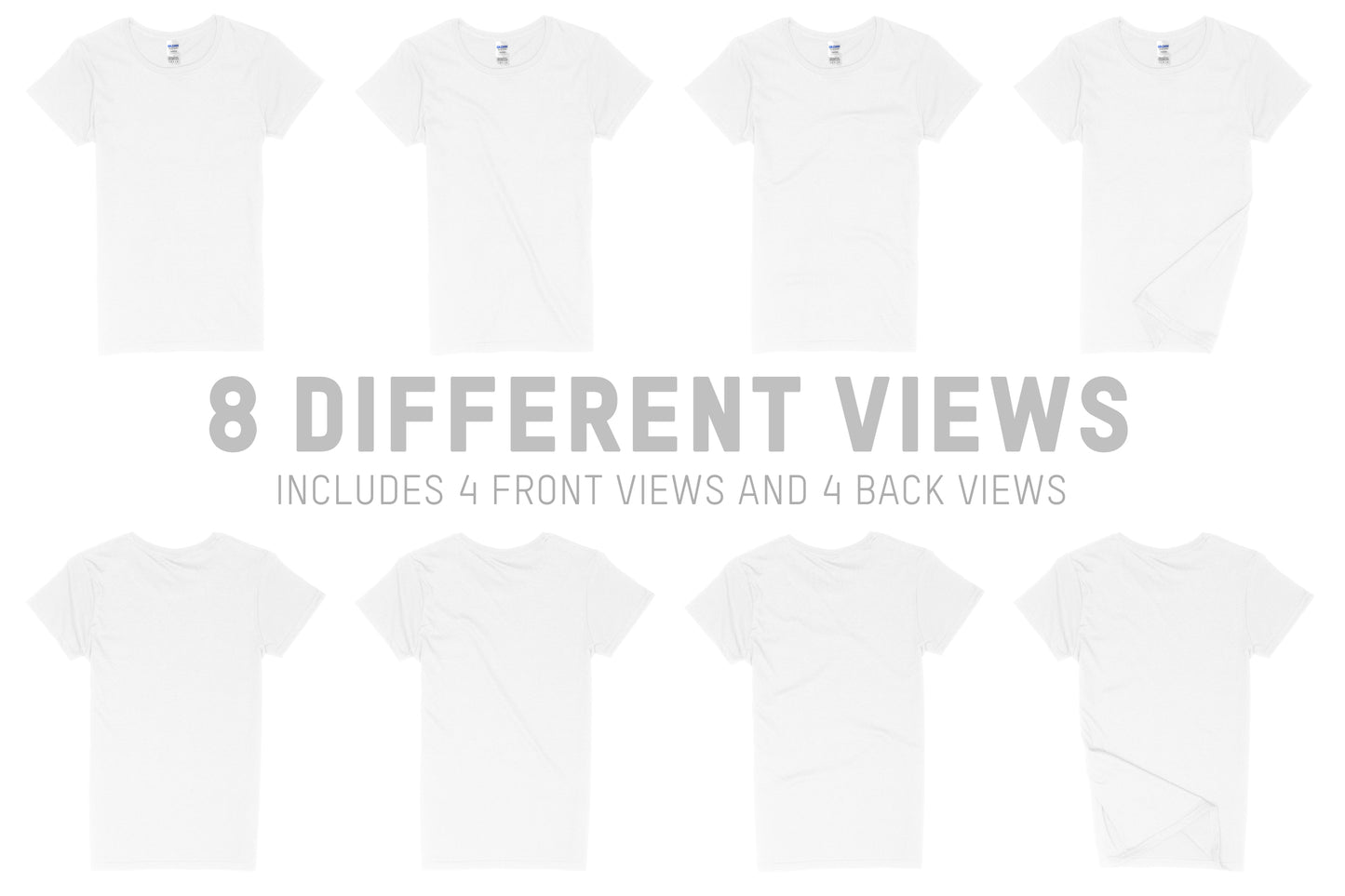 Gildan 5000L Heavy Cotton Ladies T-Shirt Mockups