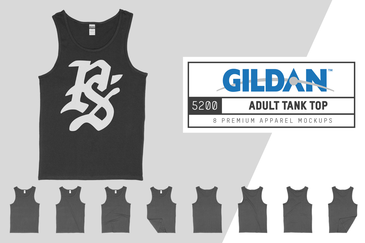 Gildan 5200 Adult Tank Top Mockups