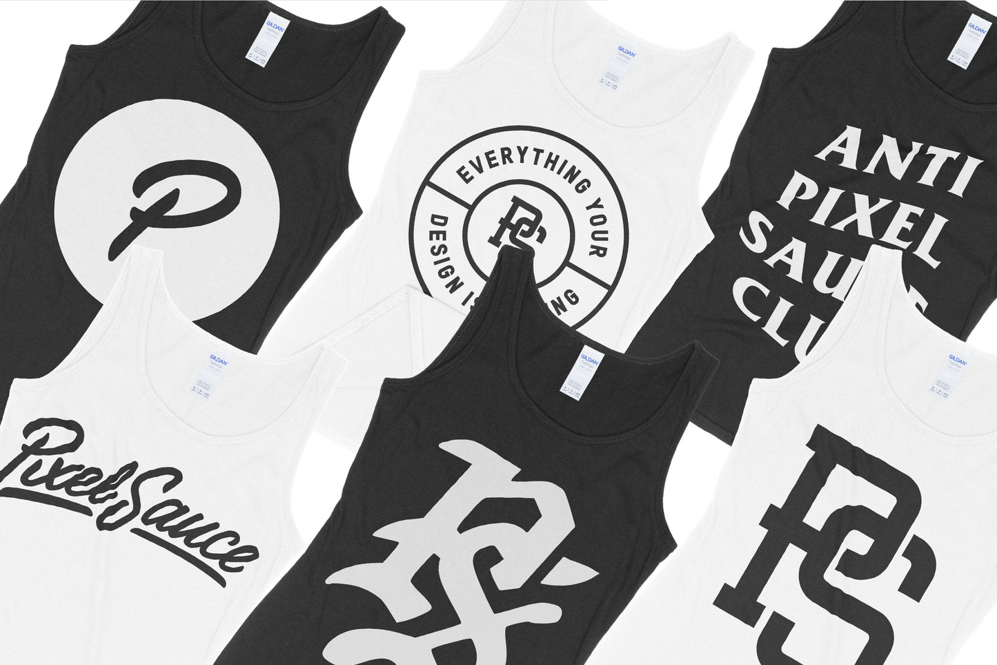 Gildan 64200L Ladies' Tank Top Mockups