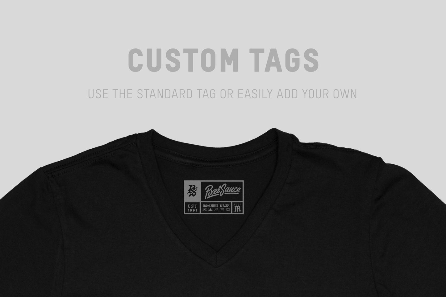 Gildan 64V00 Adult V-Neck T-Shirt Mockups
