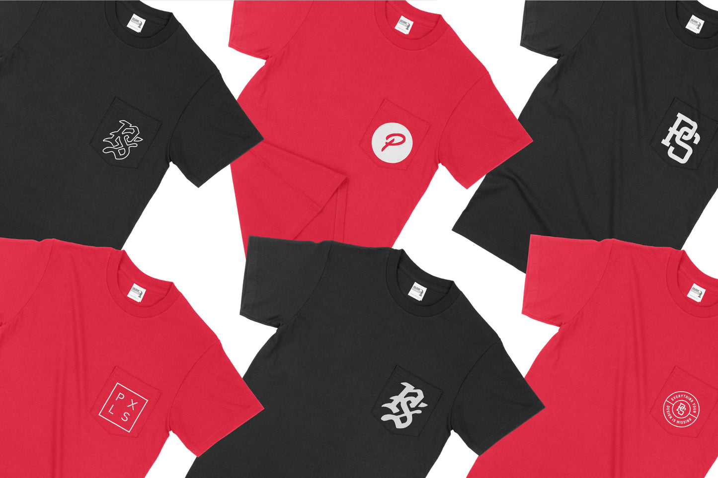 Gildan H300 Hammer Pocket T-Shirt Mockups
