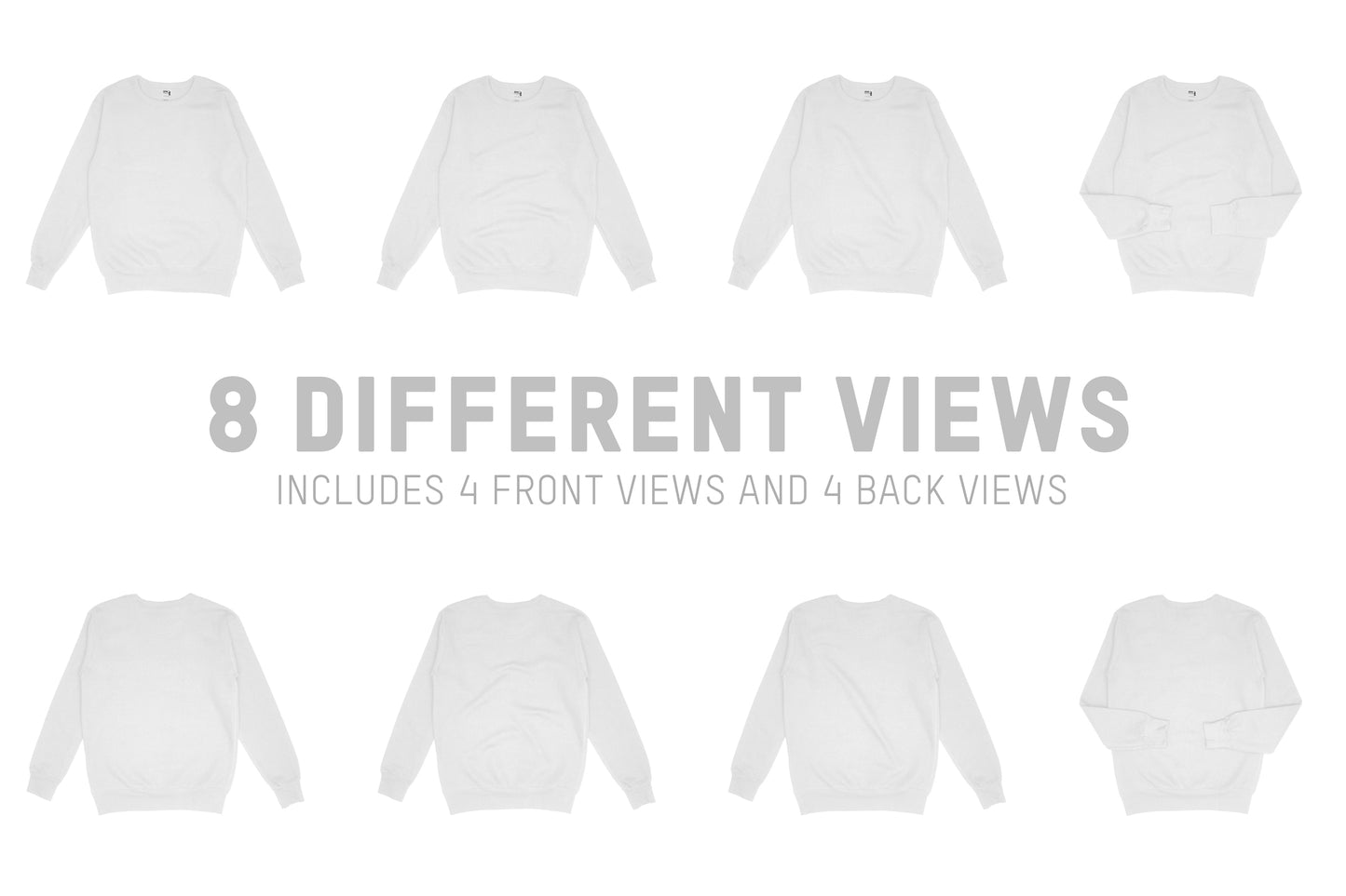 Gildan HF000 Hammer Crewneck Sweatshirt Mockups