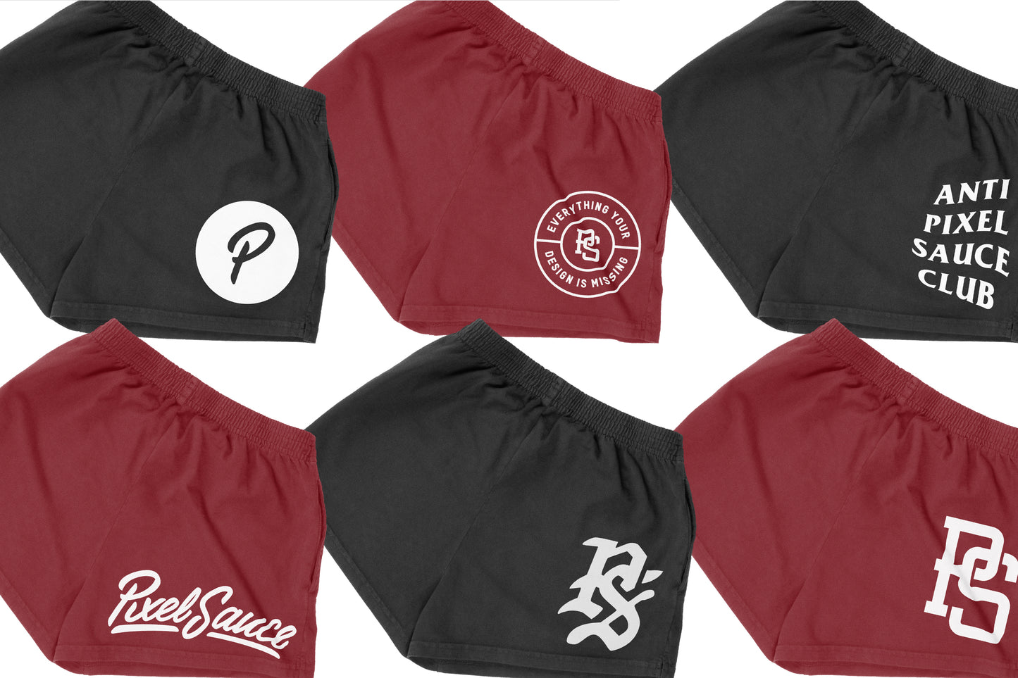 Los Angeles Apparel 1214GD Garment Dye Short Shorts Mockups