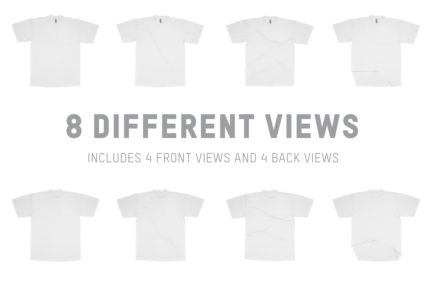 Los Angeles Apparel 1801GD T-Shirt Mockups
