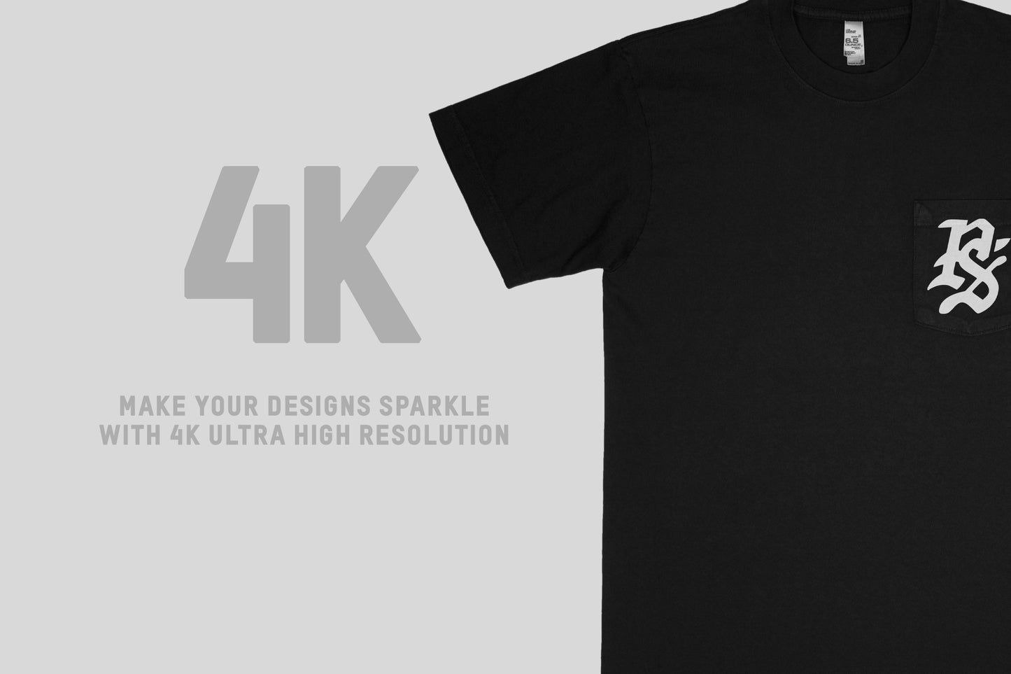 Los Angeles Apparel 1809GD Pocket T-Shirt Mockups
