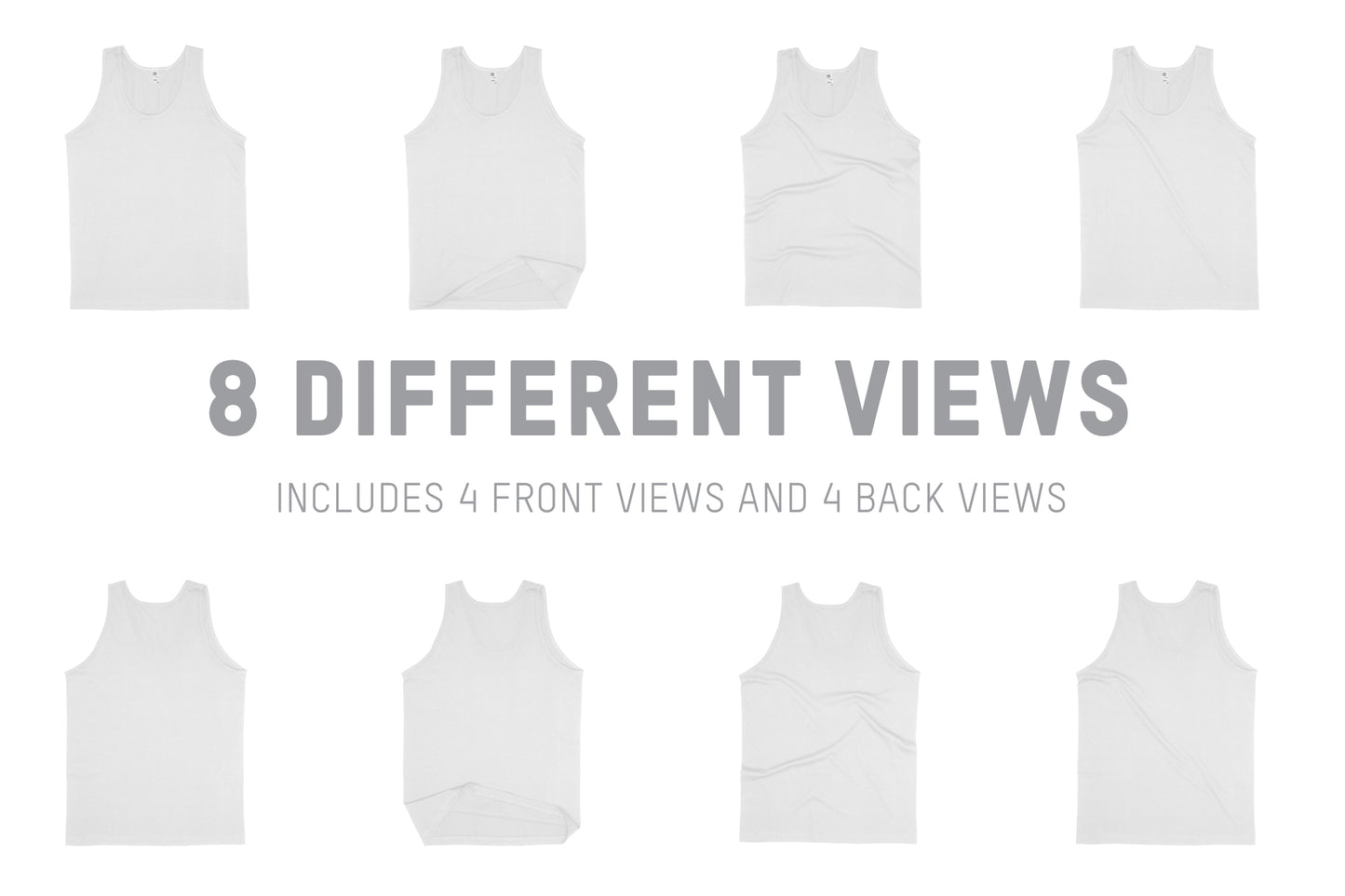 Los Angeles Apparel 1815GD Classic Tank Top Mockups