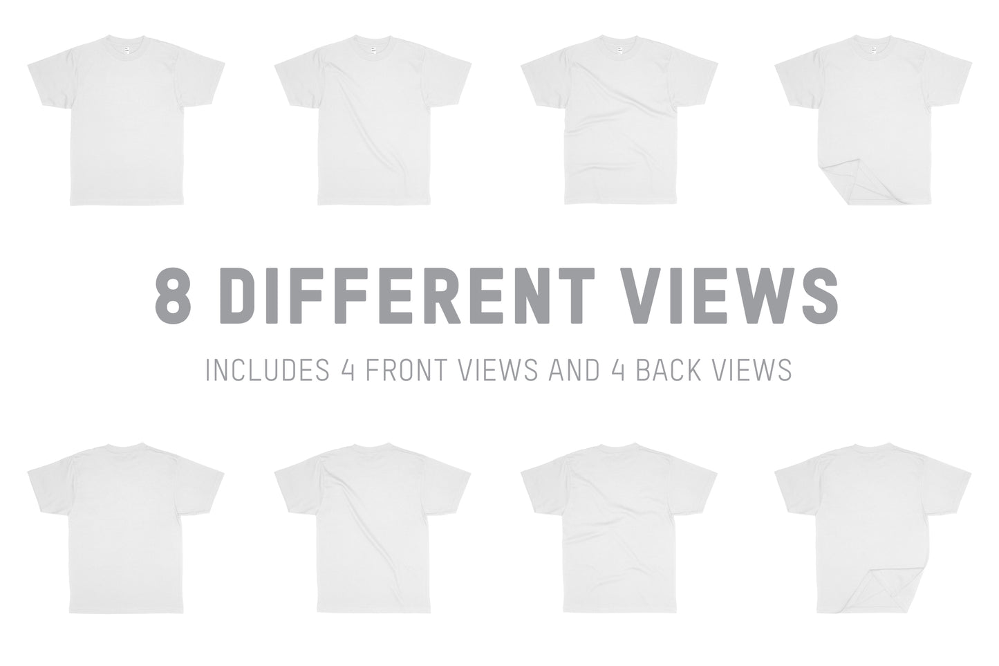 Los Angeles Apparel 2017 Heavy Cotton T-Shirt Mockups