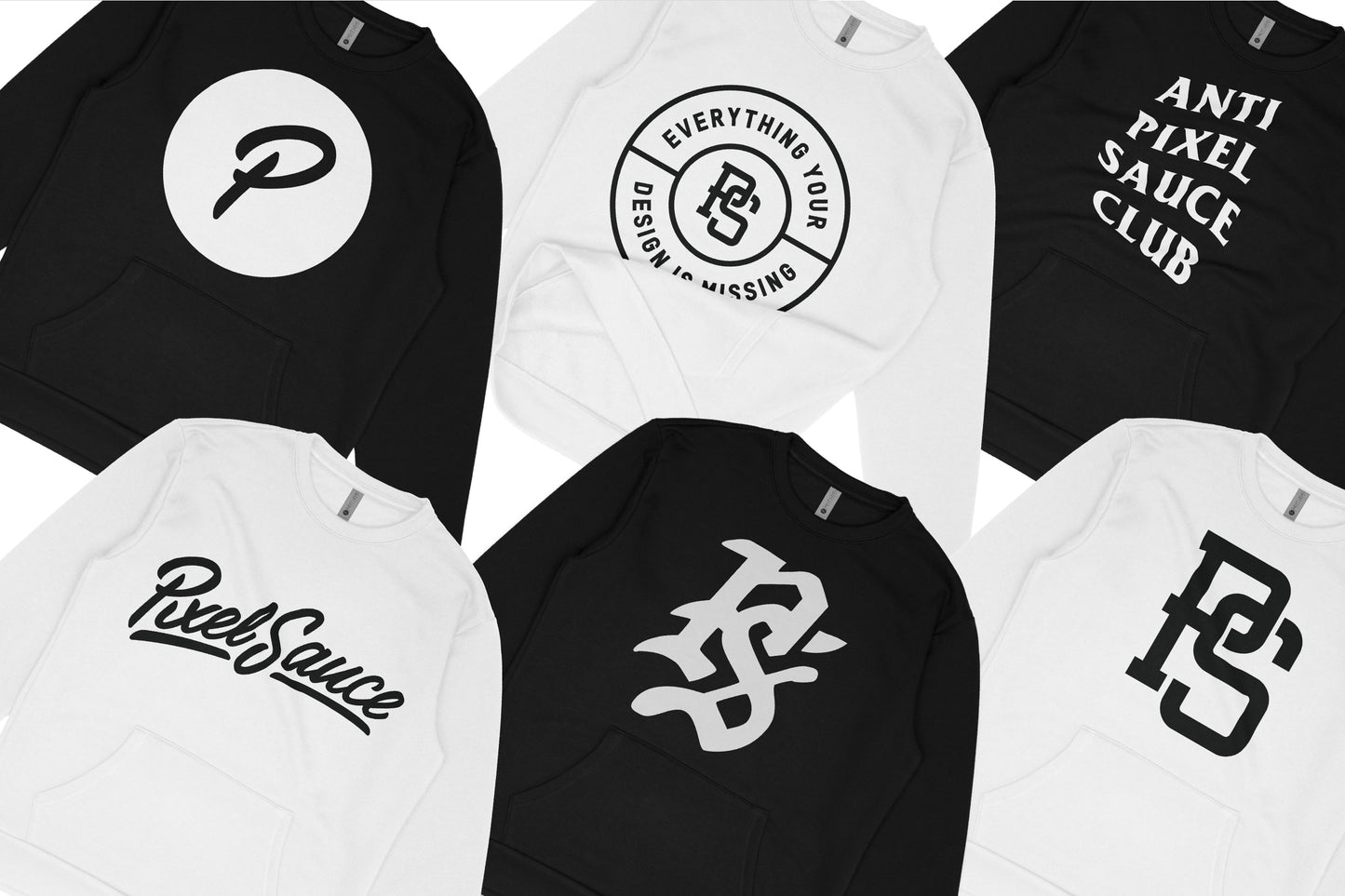 Next Level 9001 Fleece Crew W/ Pocket Mockups