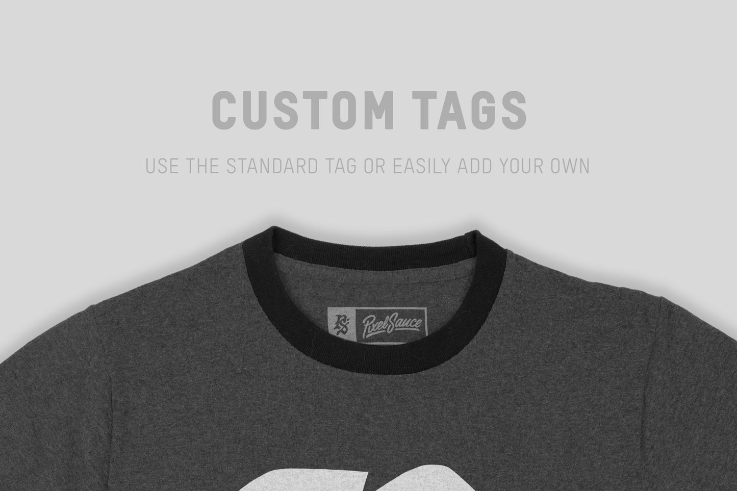 Port & Company PC54R Core Ringer T-Shirt Mockups