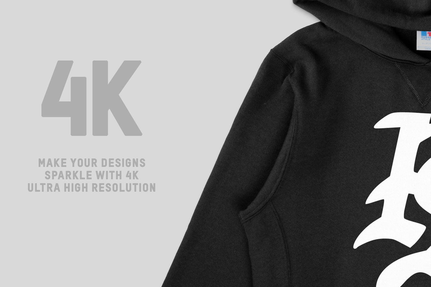 Russell Athletic 695HBM Dri-Power Fleece Hoodie Mockups