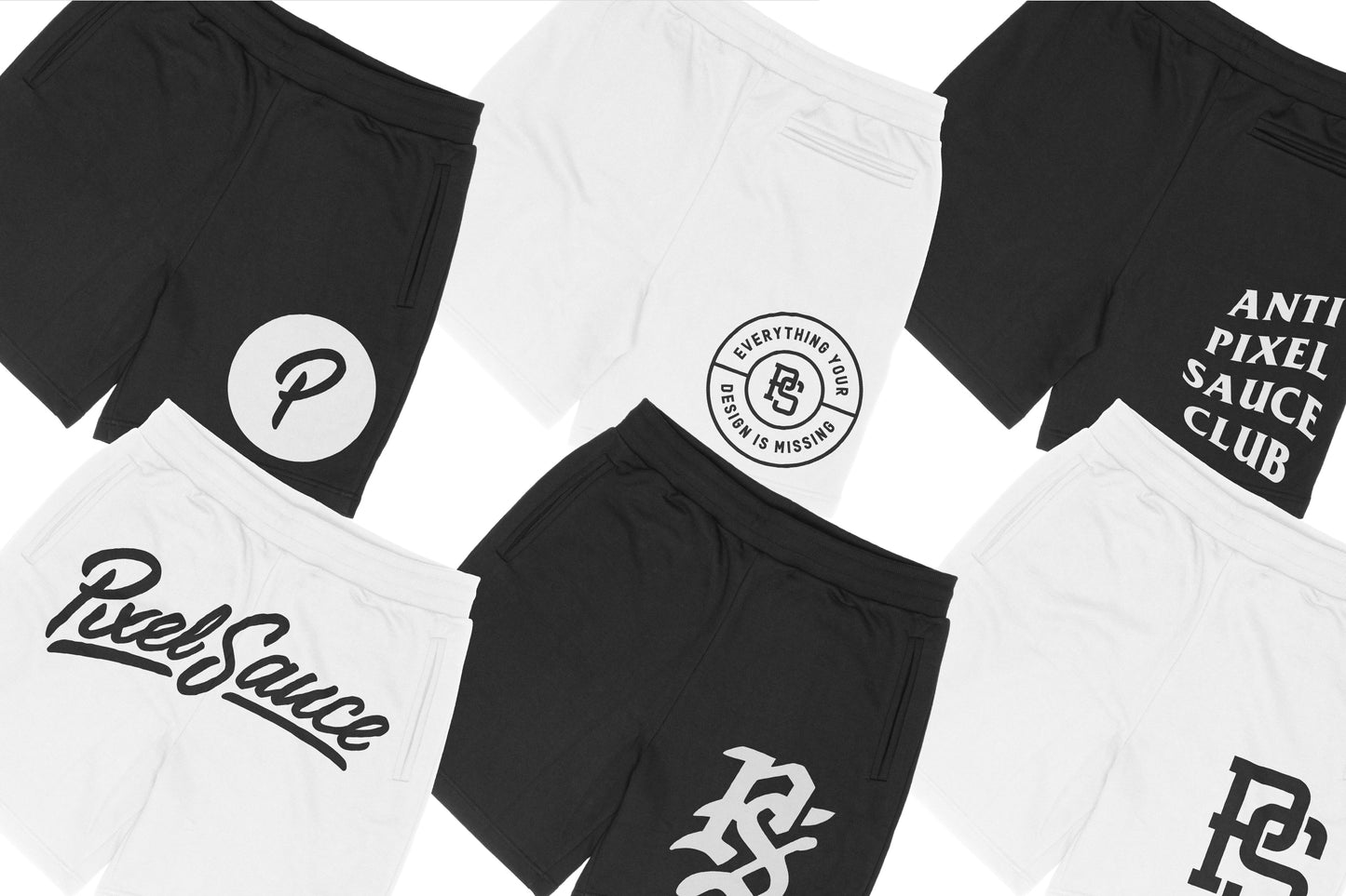 Rue Porter French Terry Shorts Mockups