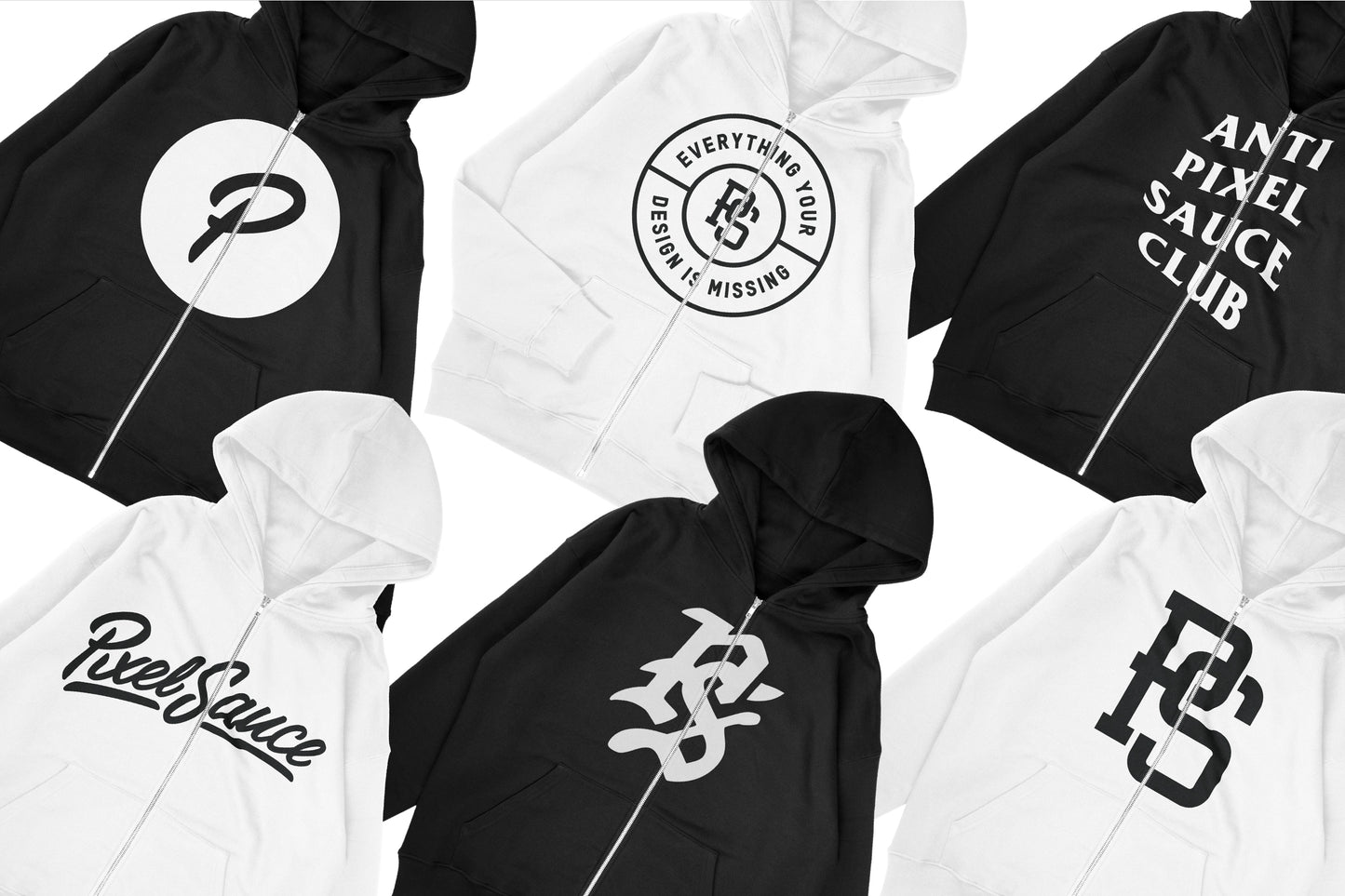 Velour Garments 400GSM Zipper Hoodie Mockups