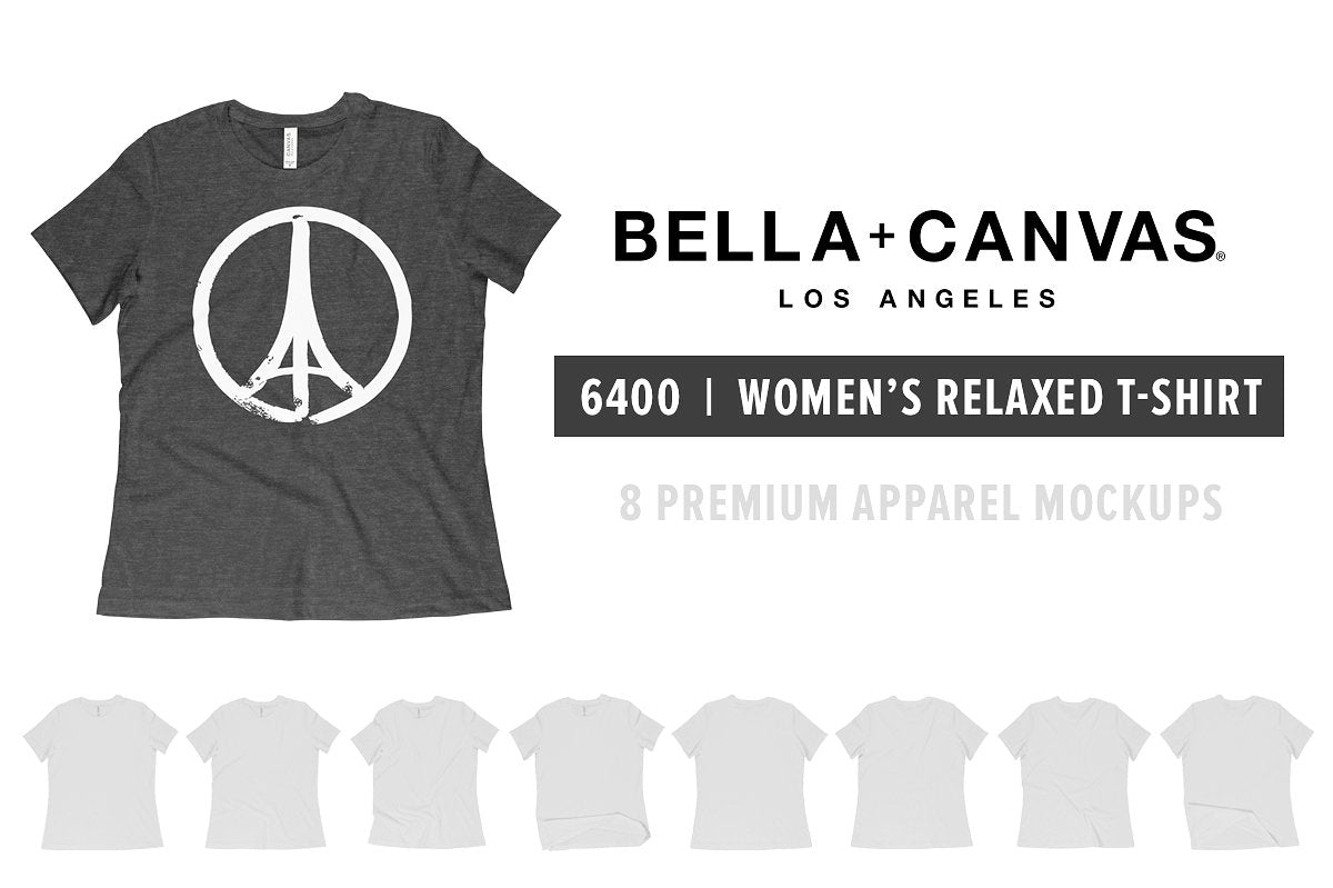 Bella + Canvas 6400 Women's T-Shirt Mockups