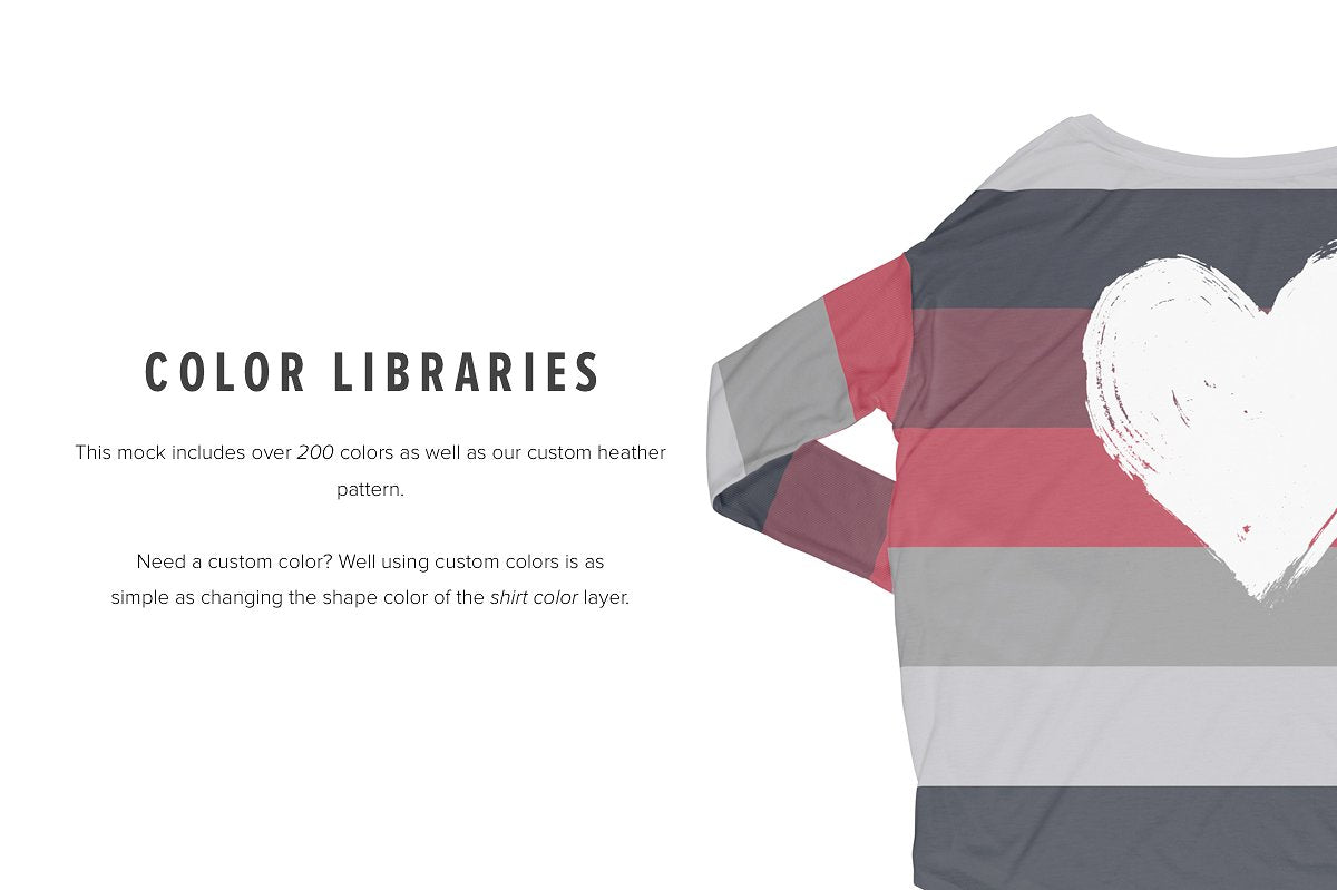 Bella + Canvas 8852 Women's Long Sleeve T-Shirt Mockups